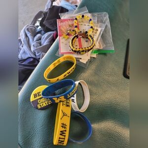 U Of M  Sports Team BraceletS and Wristband Set AND MORE